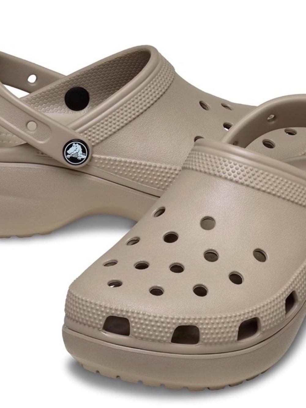 Classic Platform Crocs in Taupe Size 9
Womens. Like New! Priced to sell!